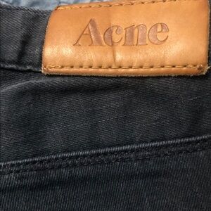 Acne Dark Denim with Tan Label